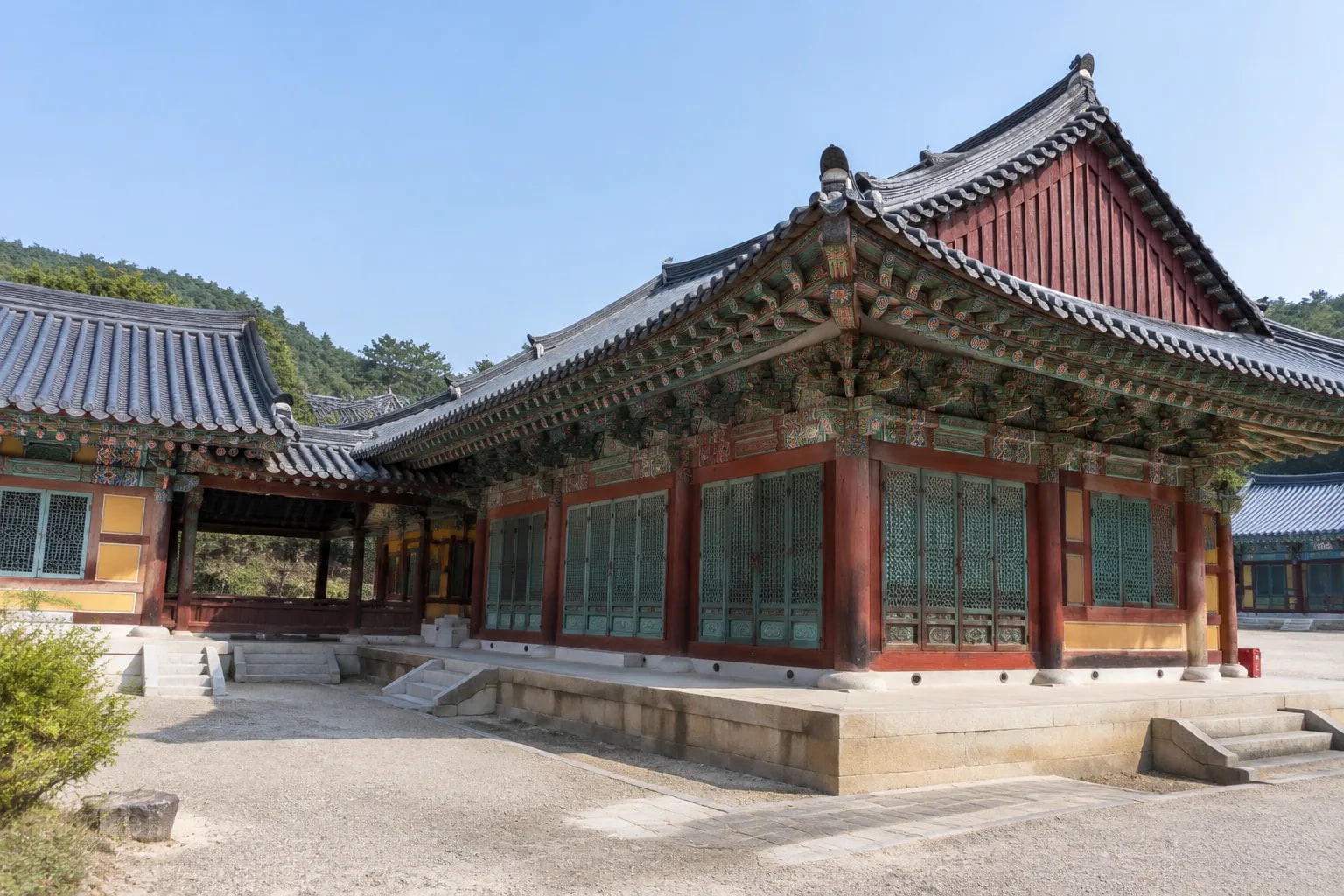 인접 전각 연결 상태와 동 구분에 따른 경계 기준