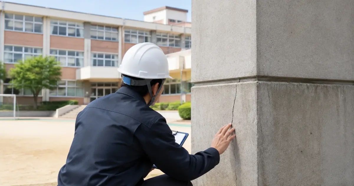 내진성능평가 기준에 따른 학교 시설 주기와 적정 실시 시점 안내